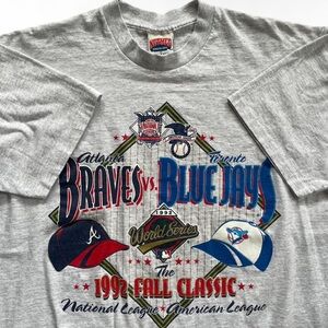 vintage 1992 world series nutmeg tee